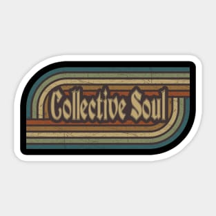 Collective Soul Vintage Stripes Sticker